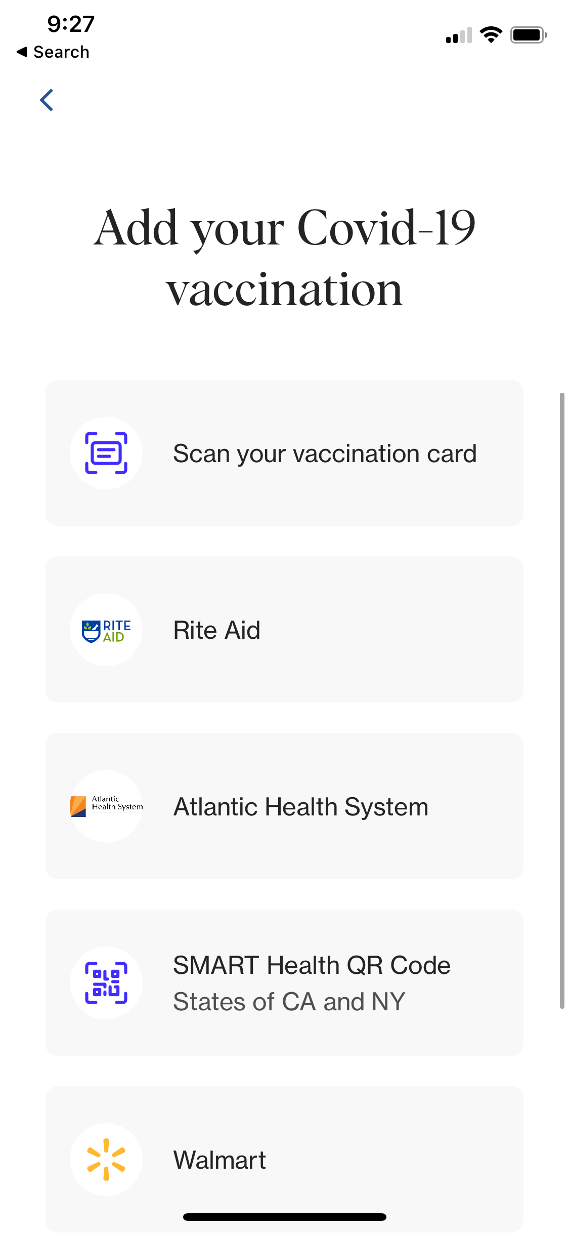 Clear vaccine verification