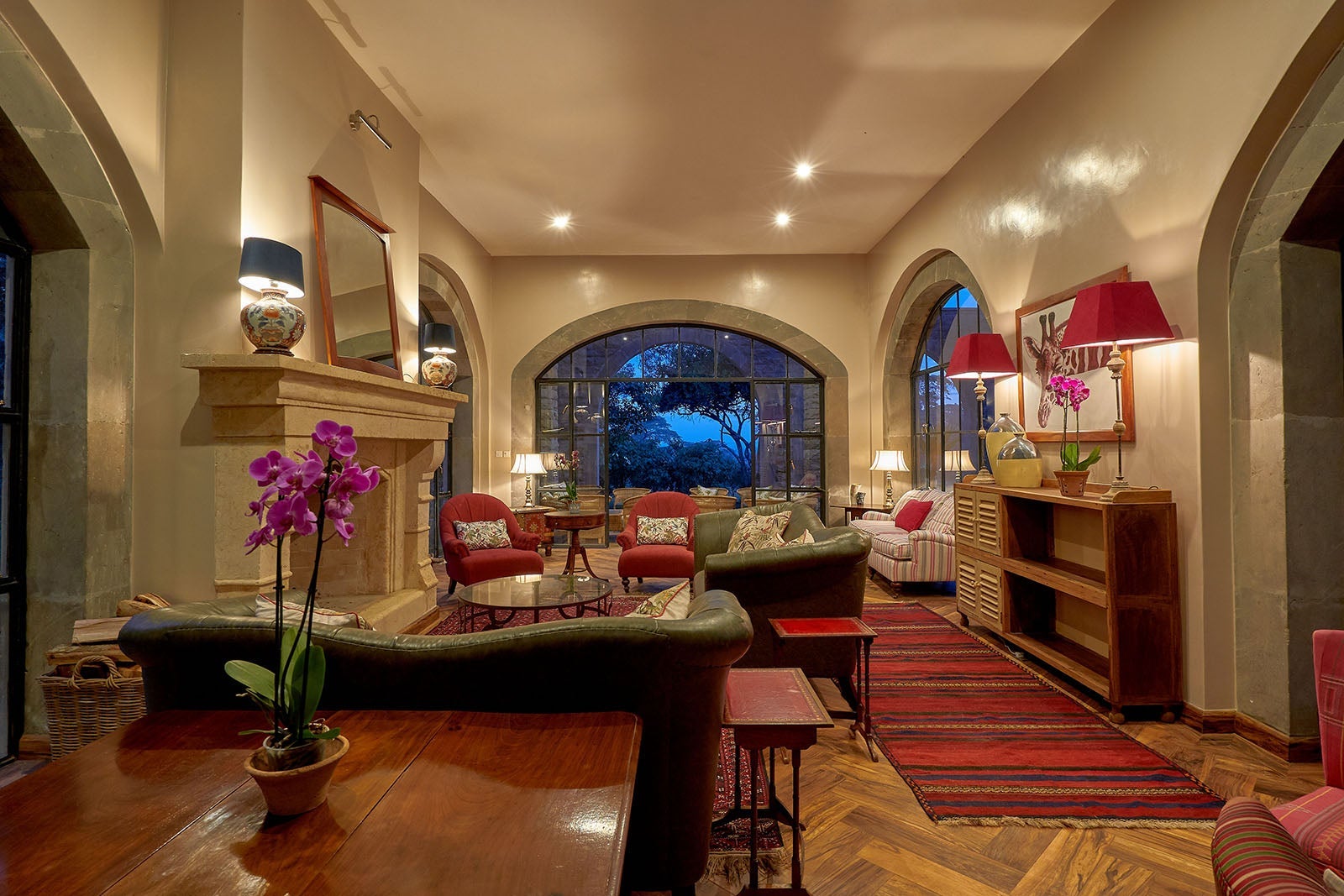 The Lounge at The Retreat at Giraffe Manor