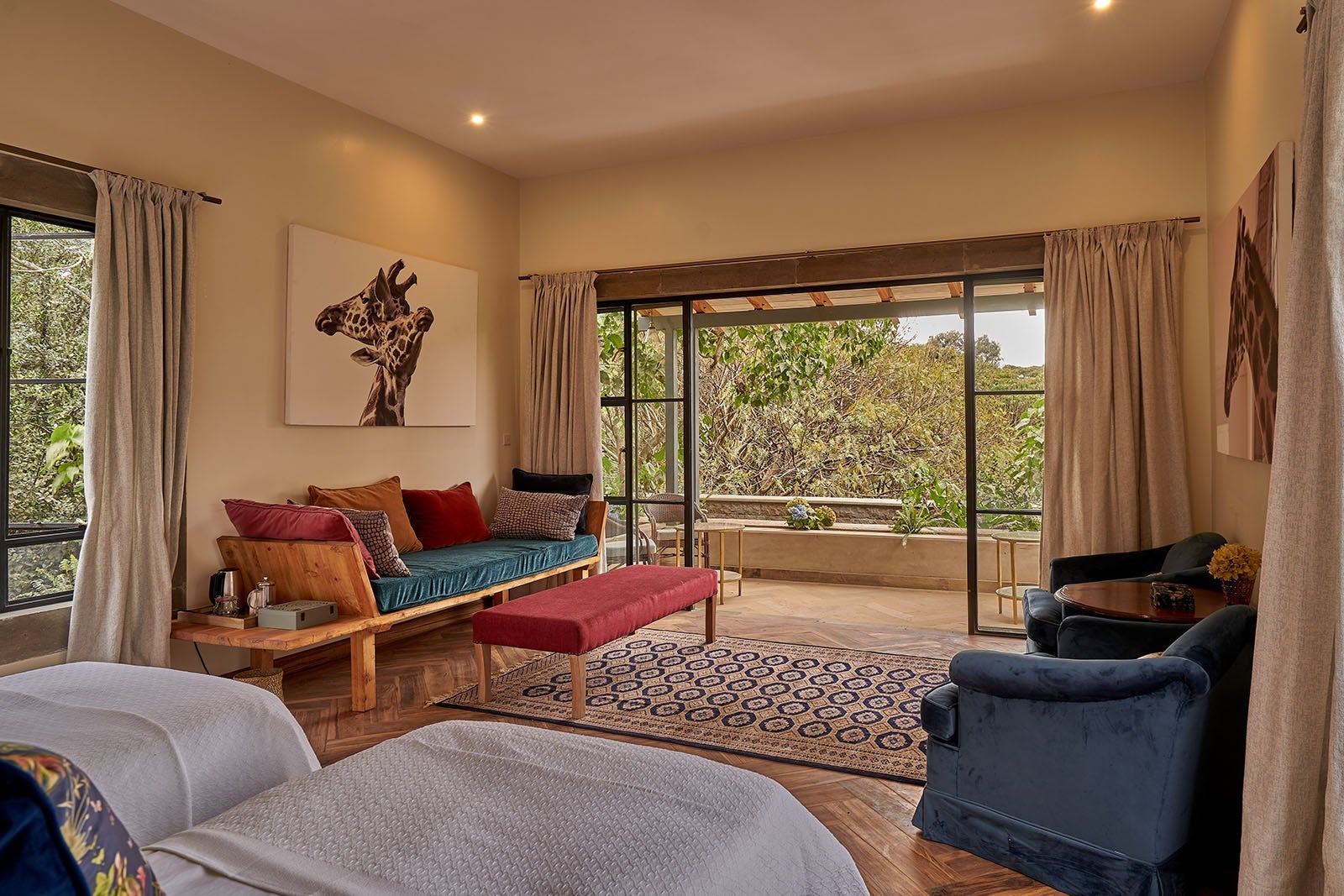 Nandi Room at The Retreat at Nairobi, Kenya's Giraffe Manor