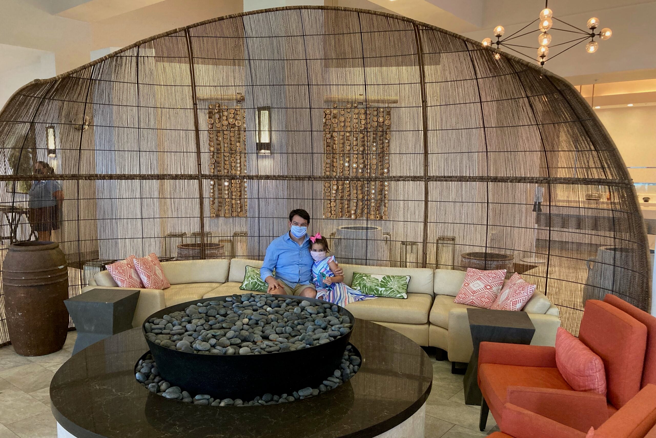 The lounge area at The Deck at 560, part of the Hilton Marco Island Resort