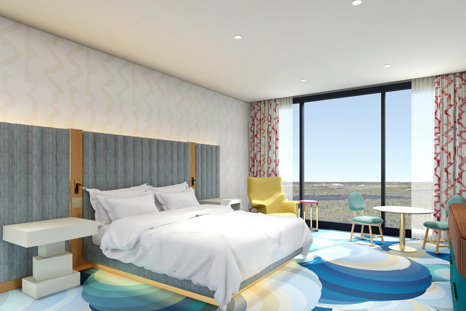 Lake Nona Wave Hotel king guest room