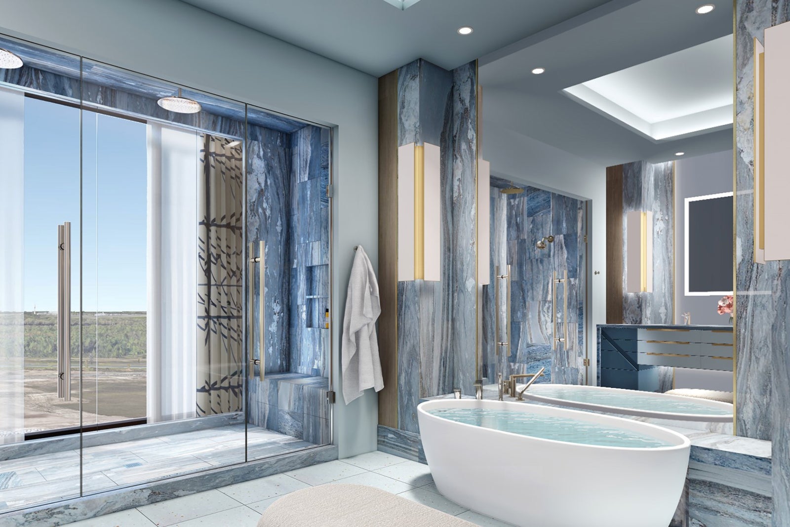 Lake Nona Wave Hotel penthouse bathroom