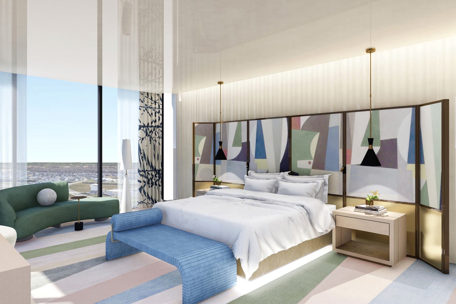 Lake Nona Wave Hotel penthouse bedroom