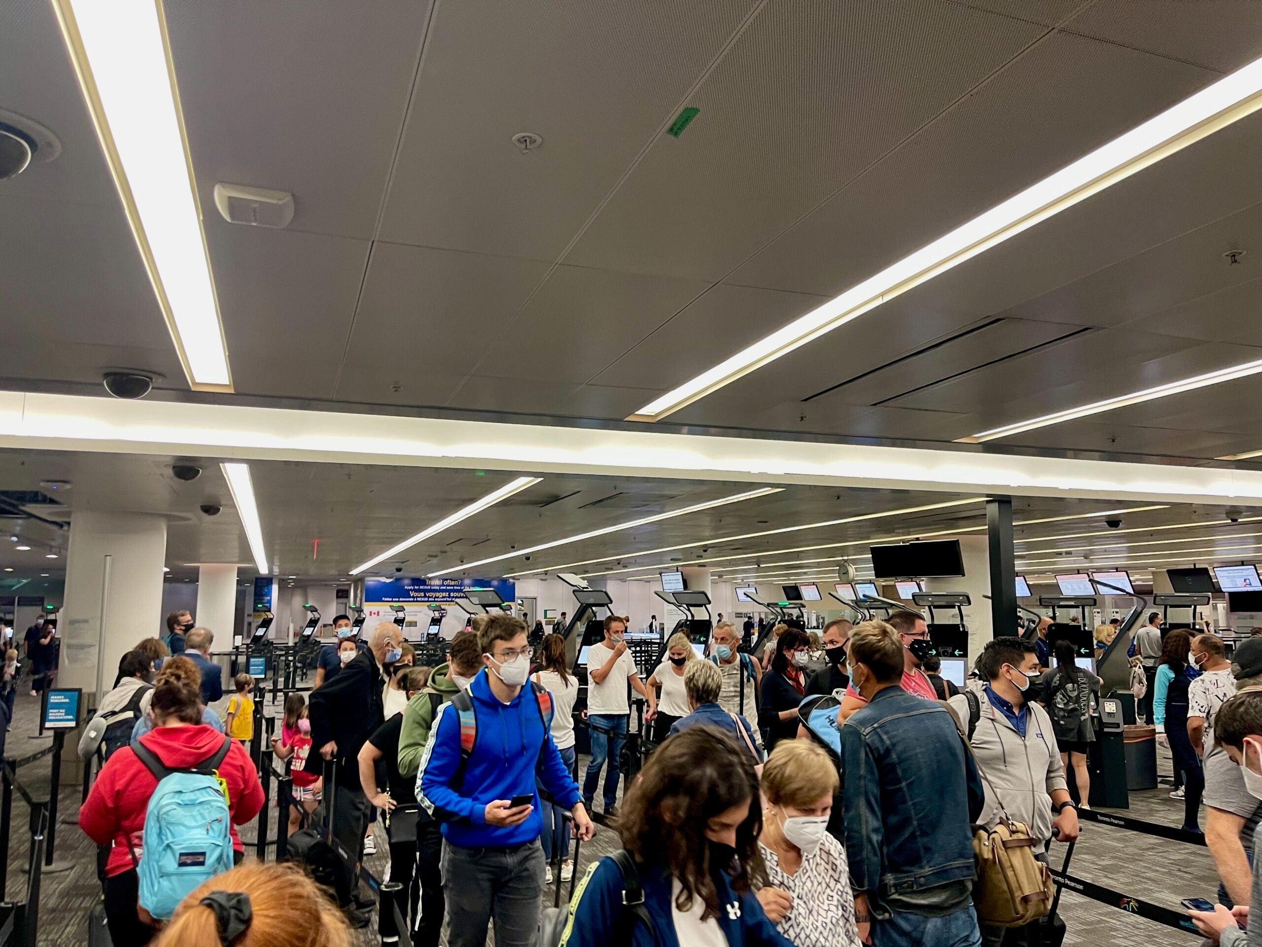 Line at Canadian border