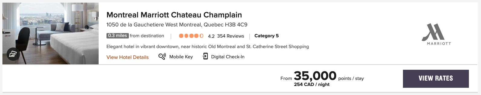 Montreal Marriott Chateau Champlain