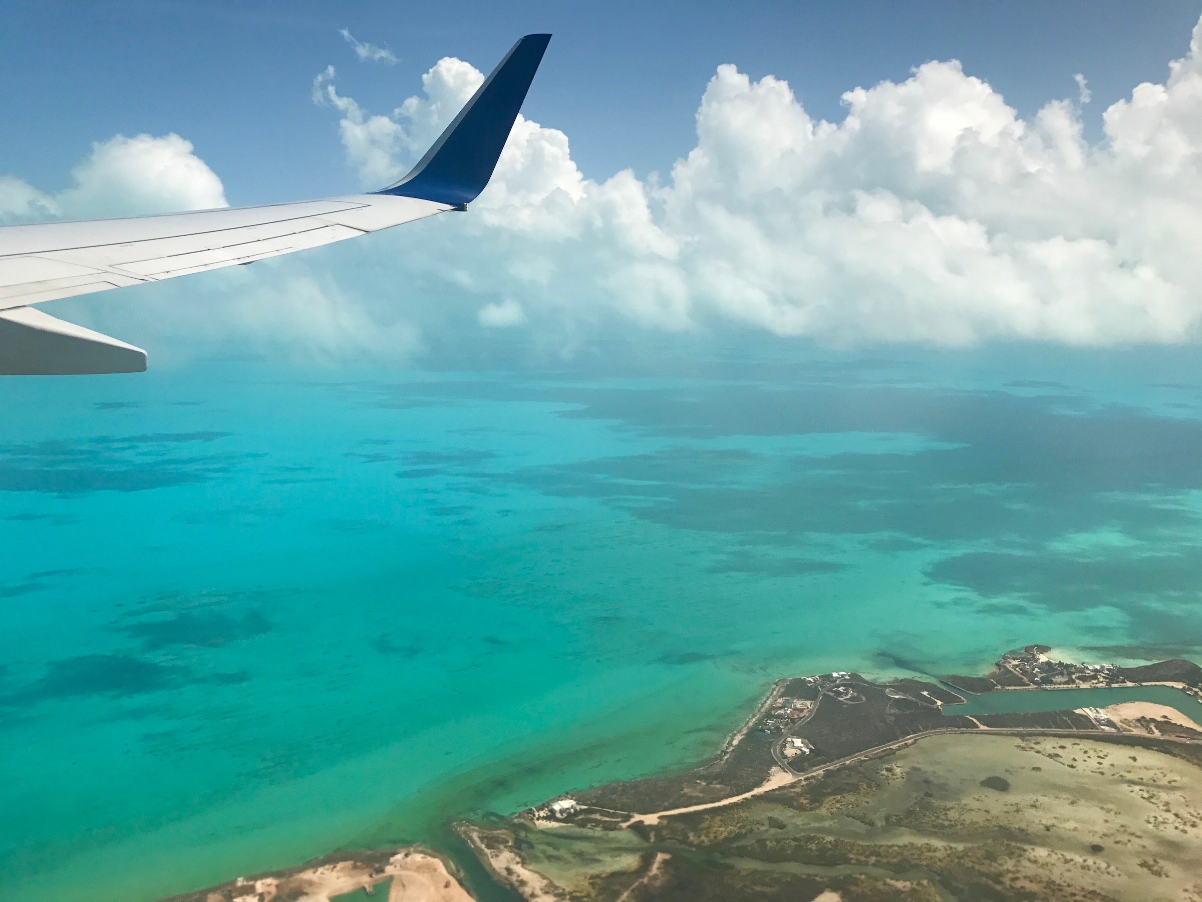 Aerial view of Providenciales in the Turks and Caicos Islands in July 2021 (Photo by Donna Heiderstadt