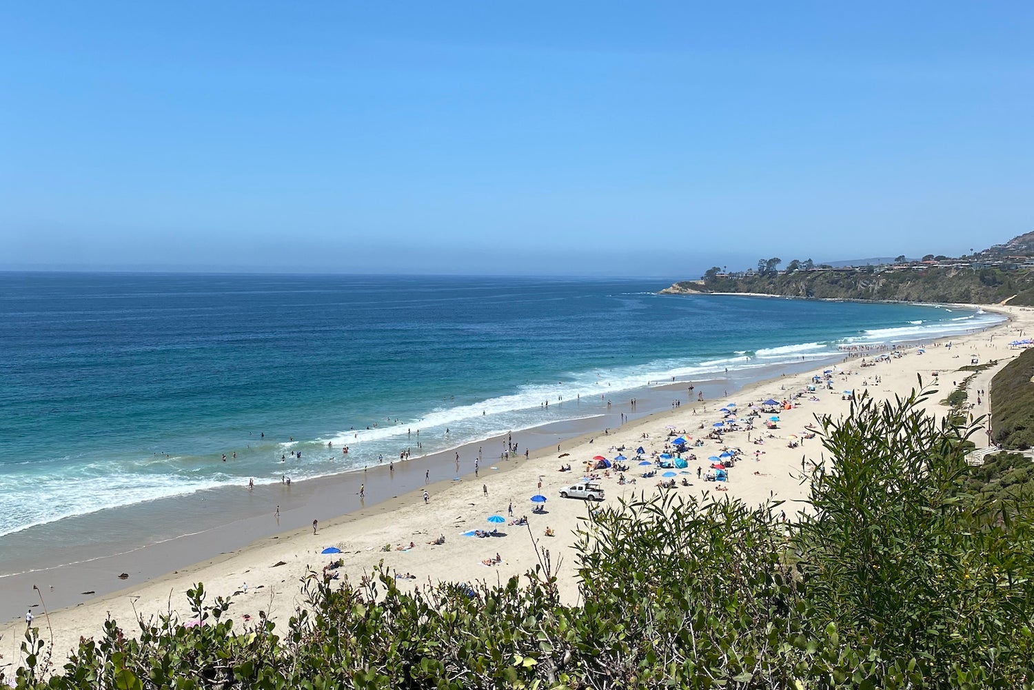 View of Salt Creek beach overlooking the pacific ocean