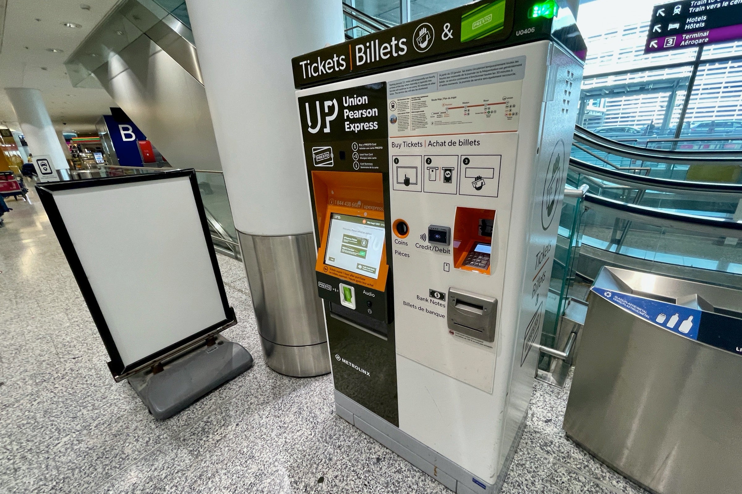 UP Express kiosk