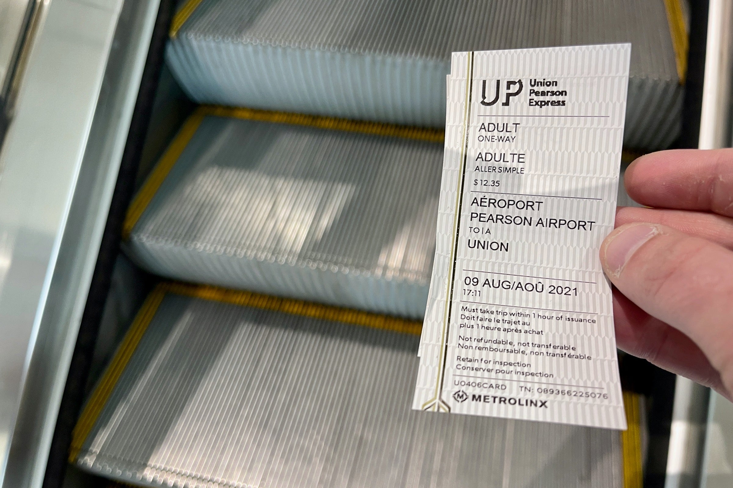 UP Express ticket