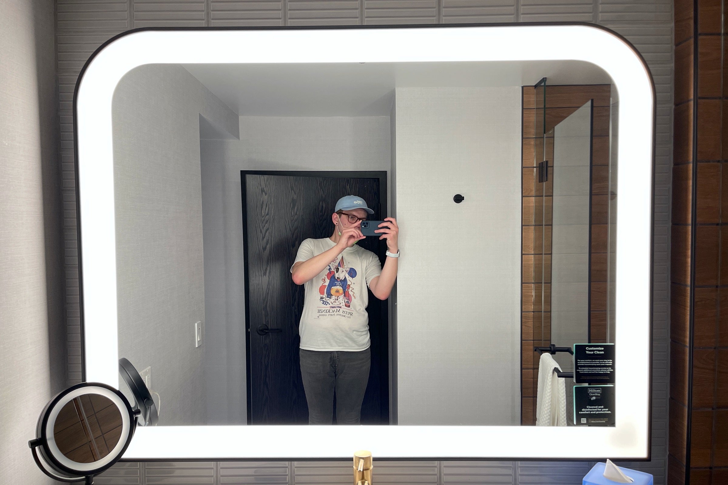 Vanity in the bathroom at the Sable Navy Pier Chicago