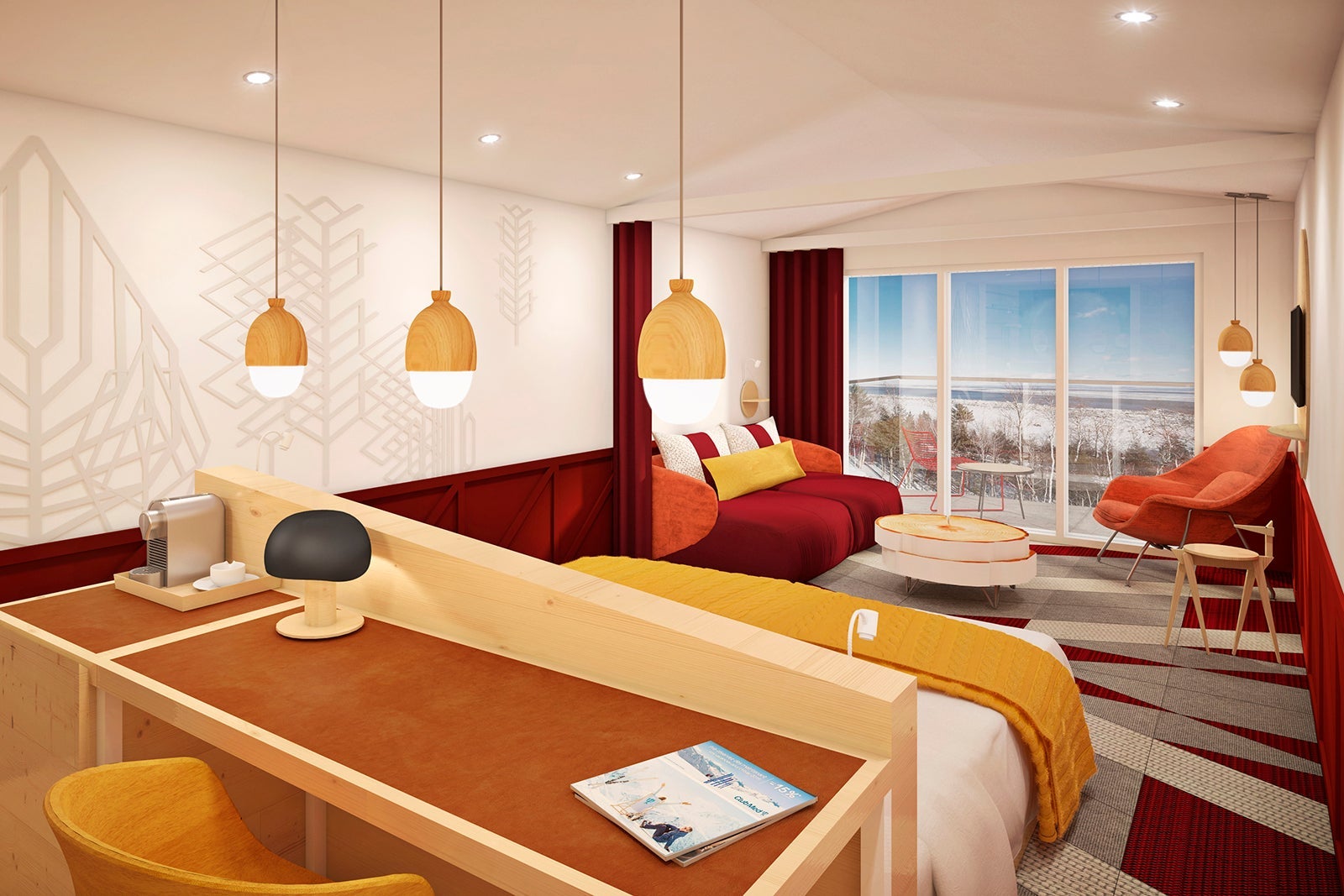 deluxe guest room at Club Med Quebec