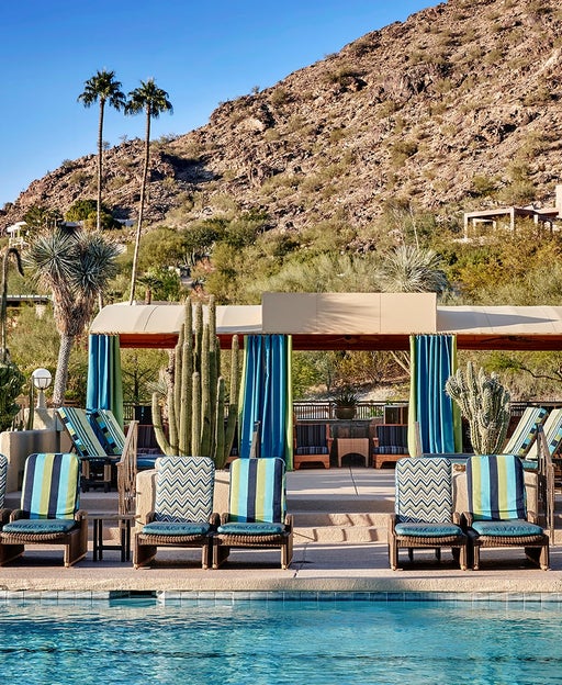 JW Marriott Scottsdale Camelback Inn spa pool cabanas