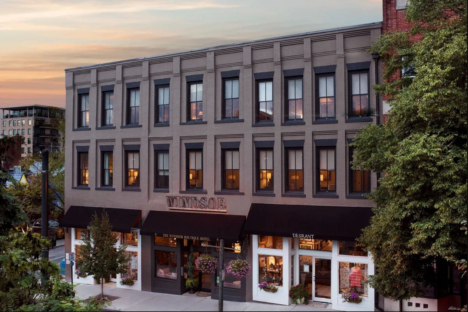 Photo of the front of Windsor Boutique Hotel