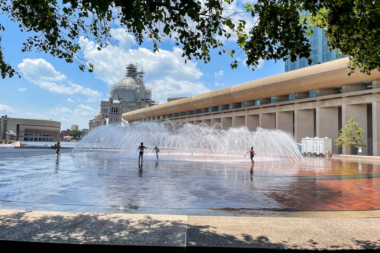 Christian Science Plaza fountains in Boston