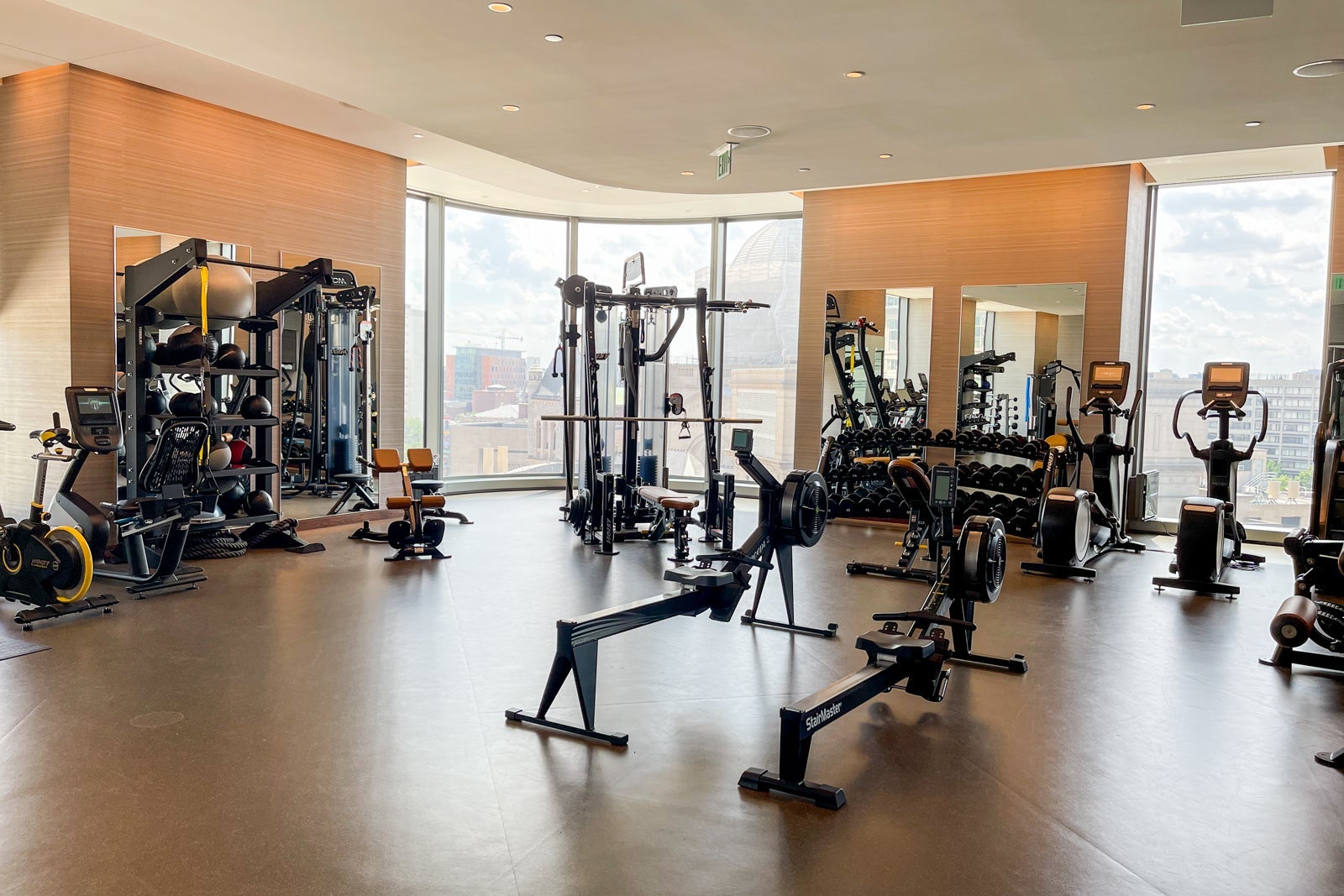 gym at Four Seasons One Dalton Street, Boston