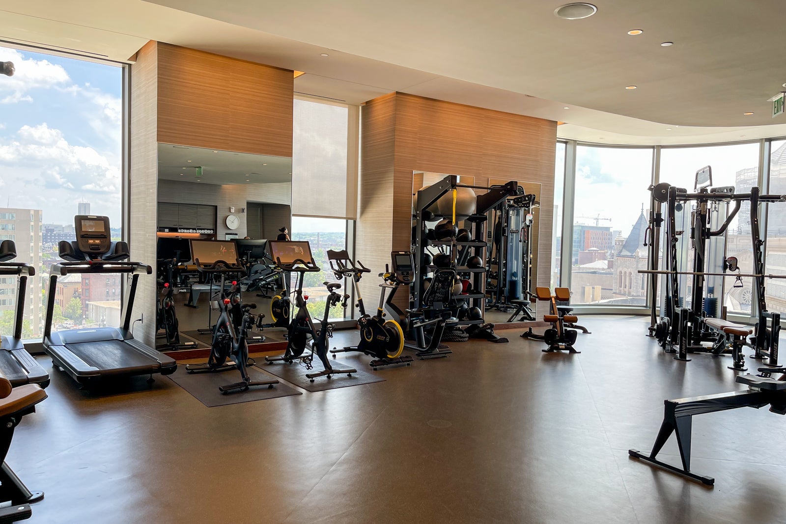 gym at Four Seasons One Dalton Street, Boston