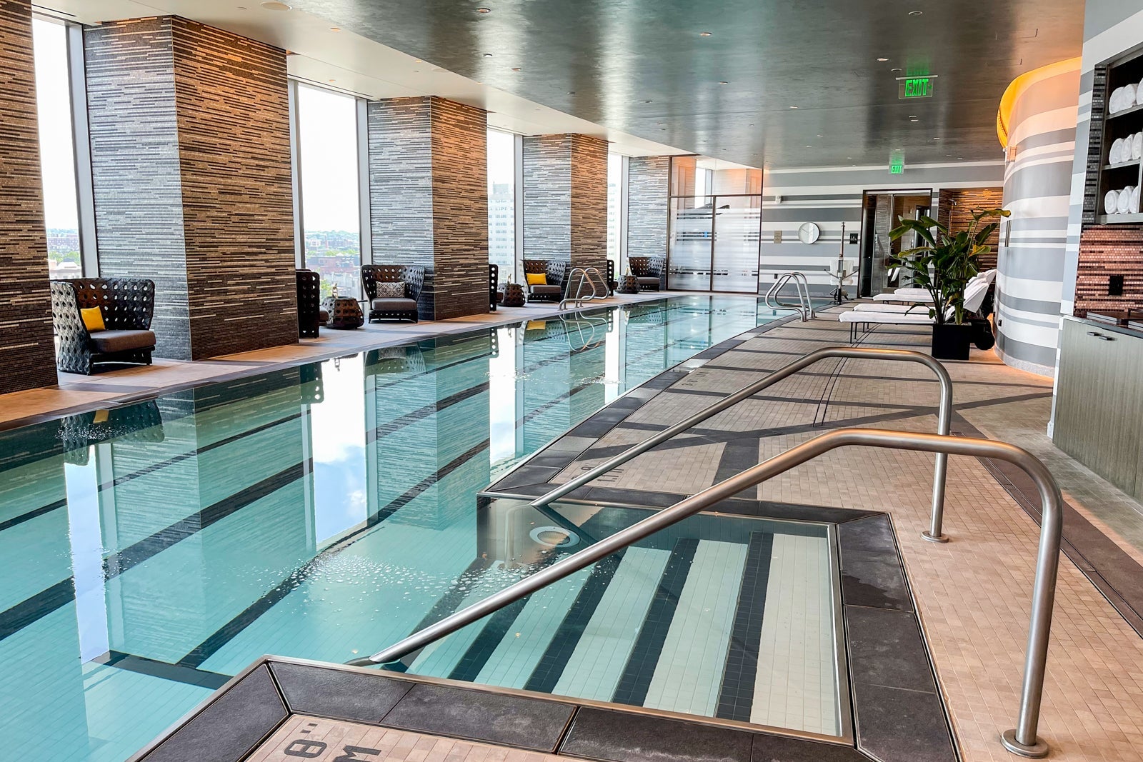 7th floor pool, Four Seasons One Dalton Street, Boston