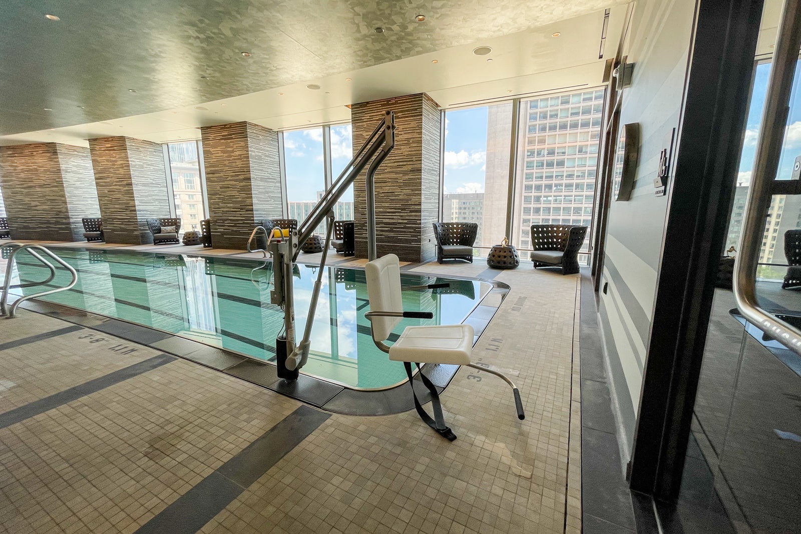 7th floor pool, Four Seasons One Dalton Street, Boston