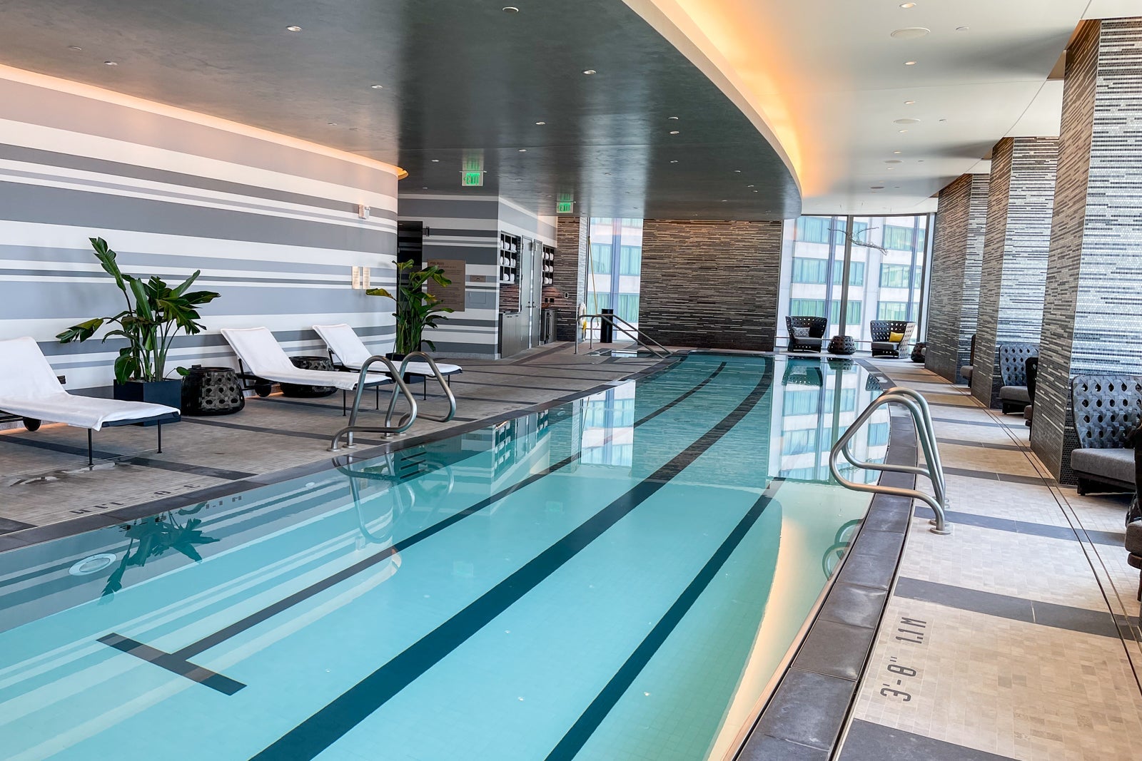7th floor pool, Four Seasons One Dalton Street, Boston