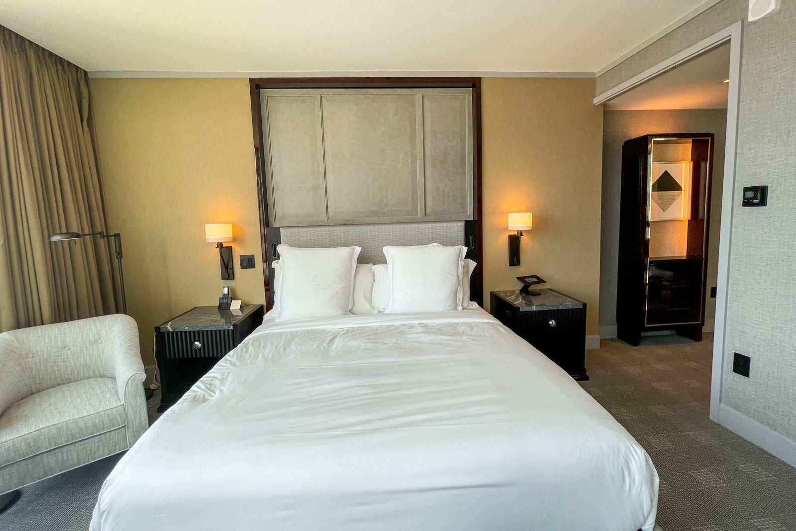 Premier guest room at Four Seasons One Dalton Street, Boston