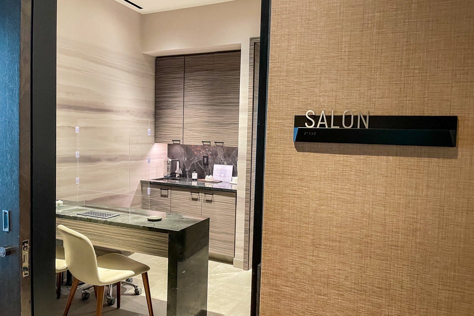 hair/nail salon at Four Seasons One Dalton Street, Boston