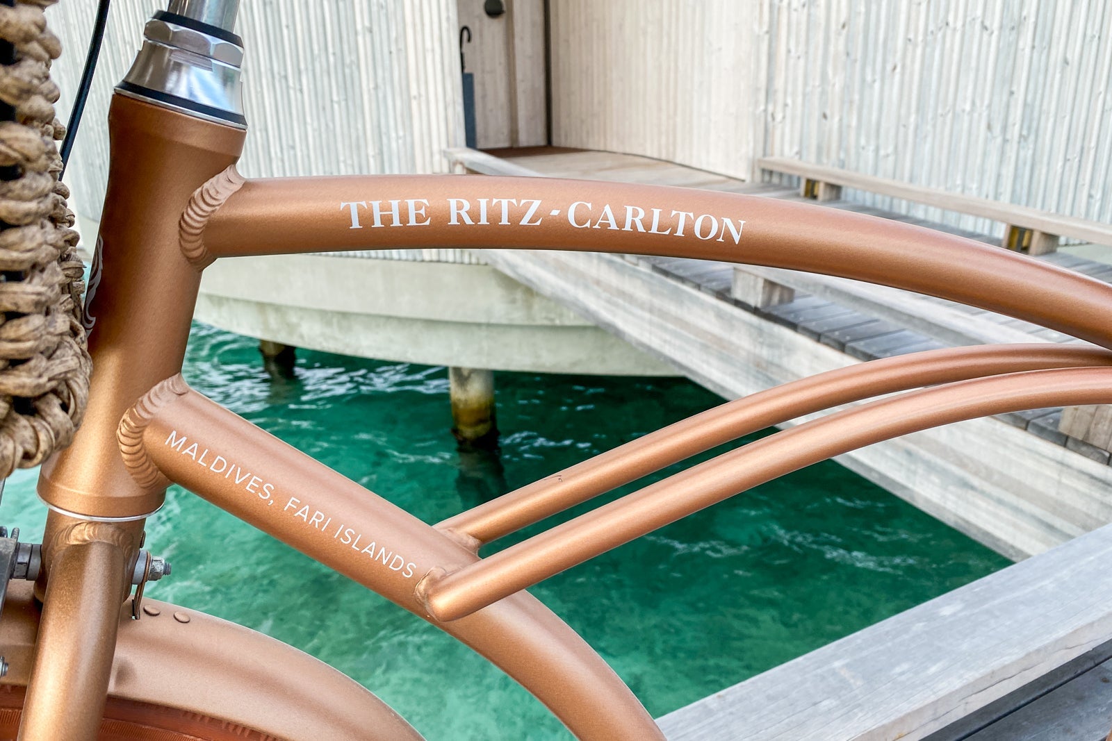 A Ritz Carlton hotel bicycle