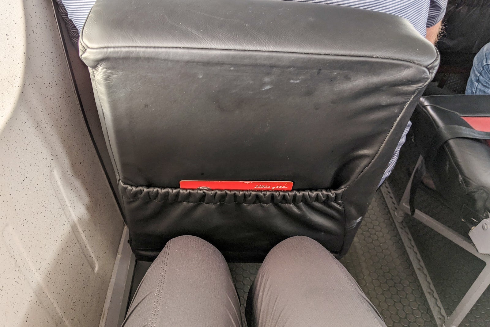 Legroom on Trans Maldivian Airways seaplane