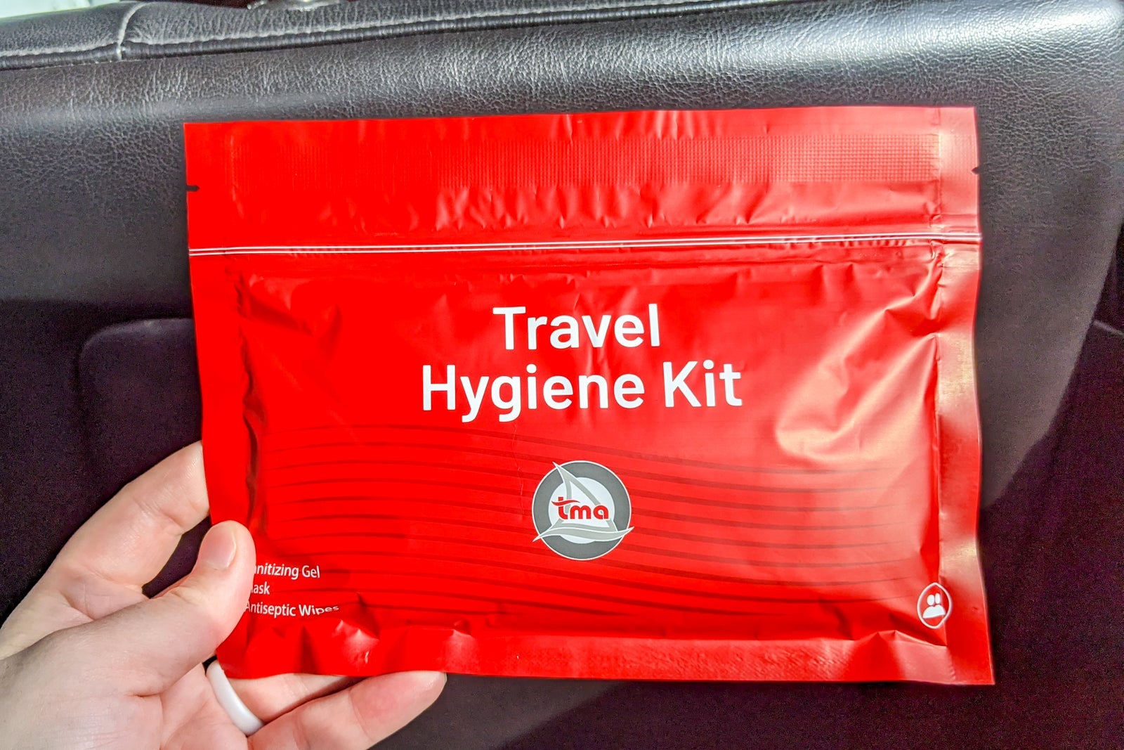 Travel hygiene kit for Trans Maldivian Airways flight