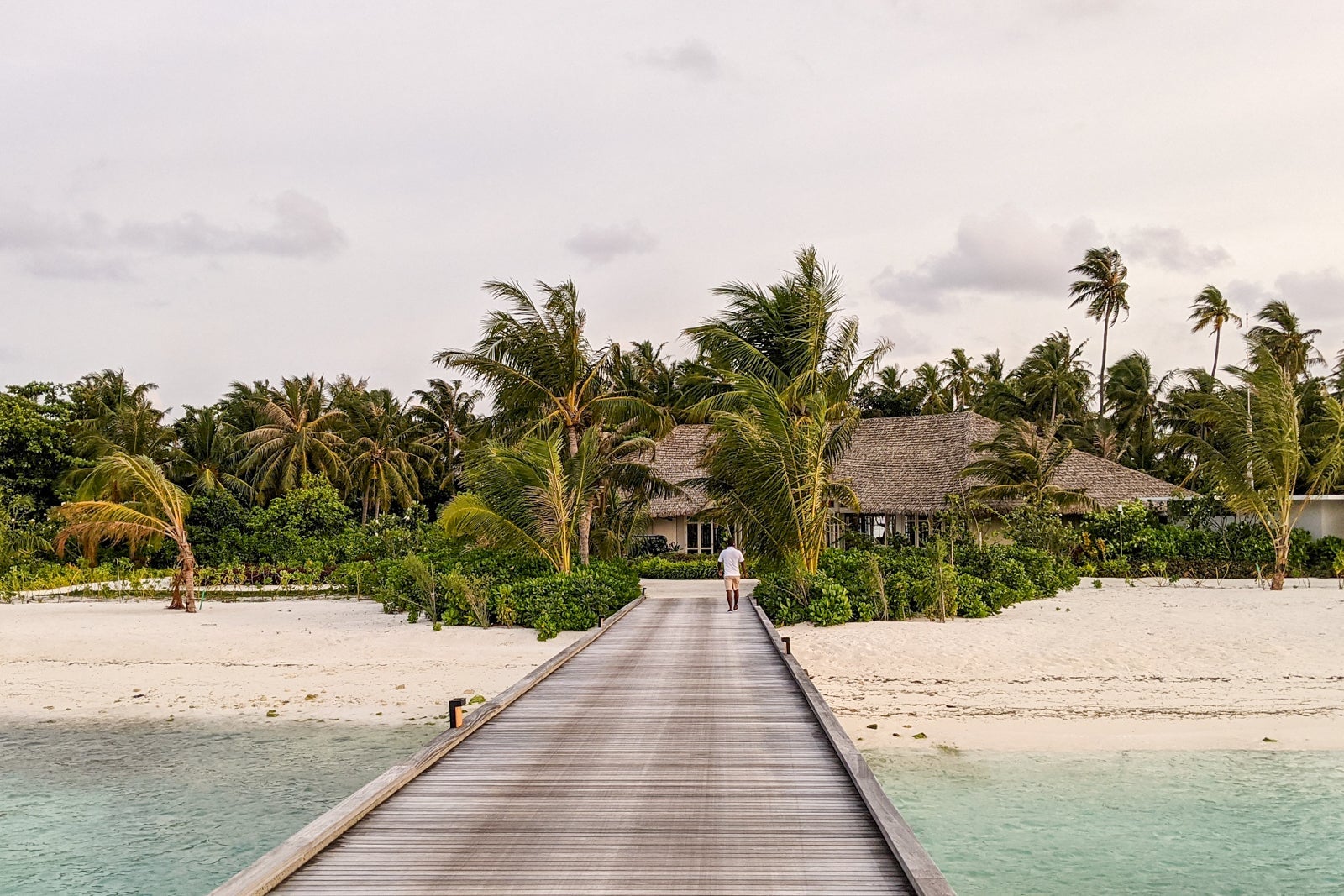 Pathway from seaplane dock to reception