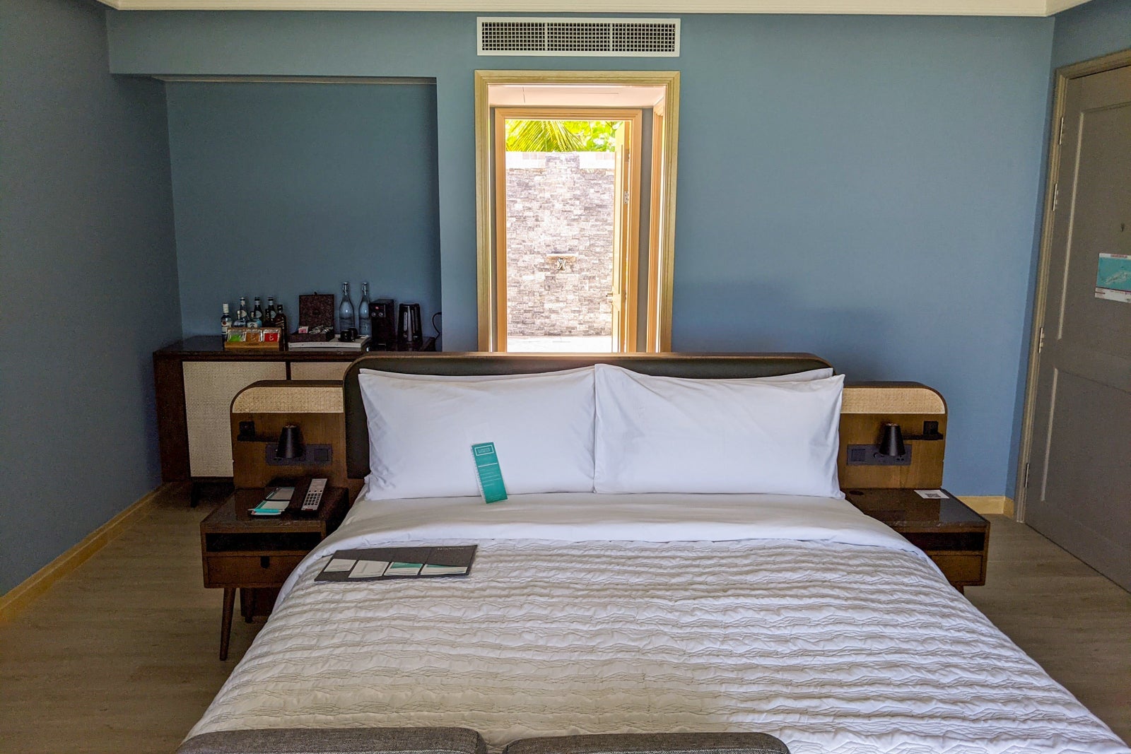 Beach villa at the Le Meridien Maldives