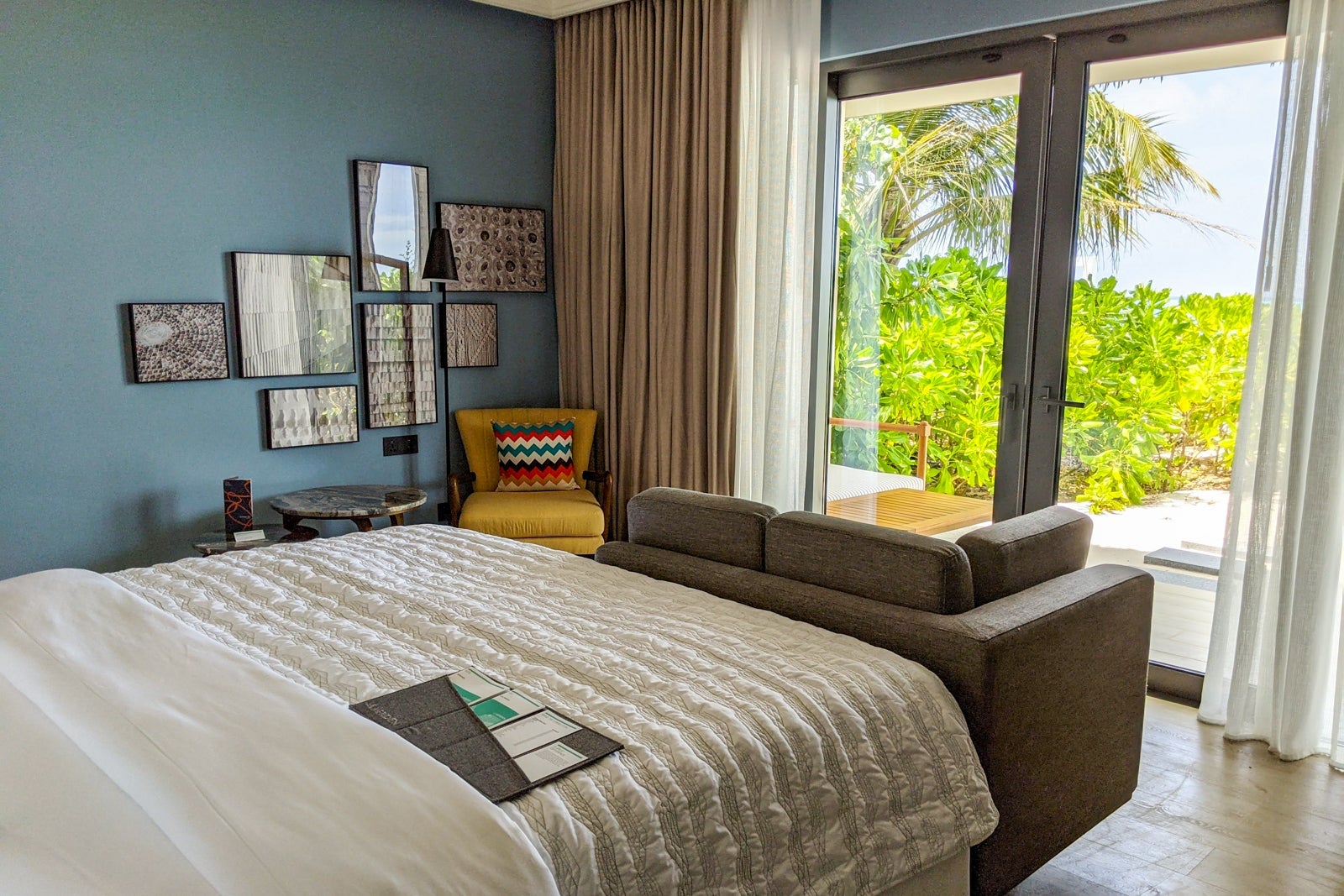 Beach villa at the Le Meridien Maldives