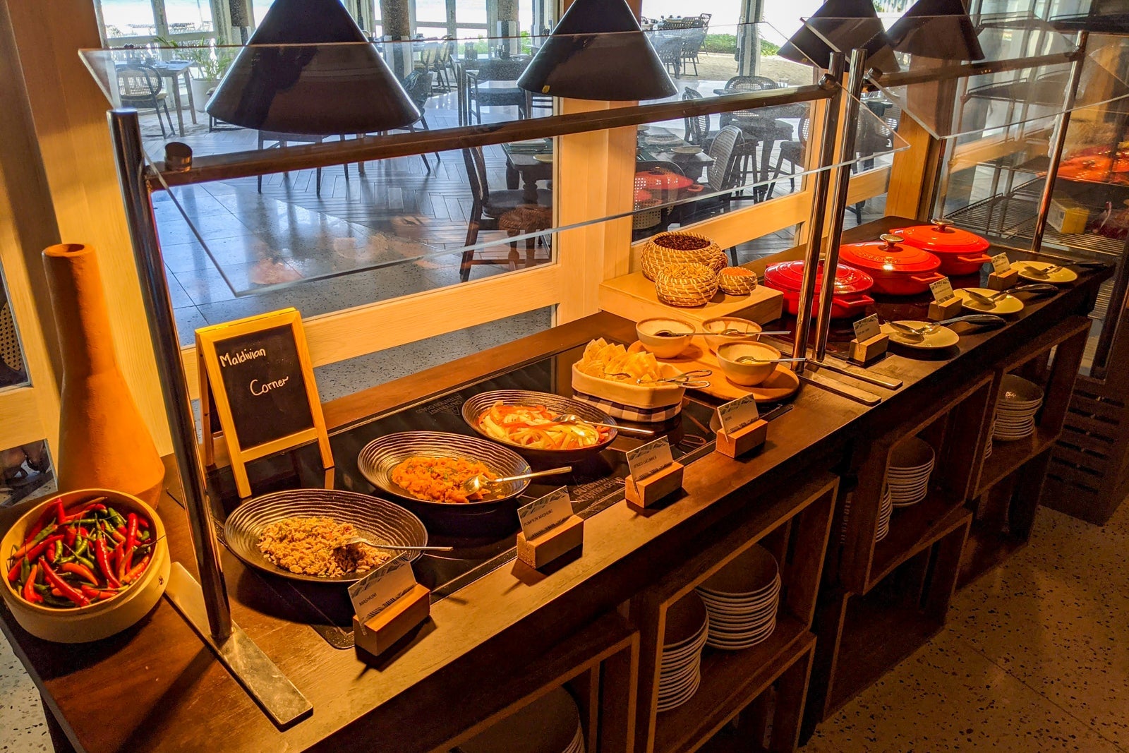 Breakfast at Le Meridien Maldives