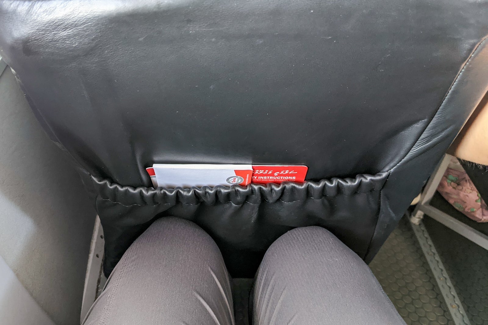 Legroom on Trans Maldivian Airways seaplane