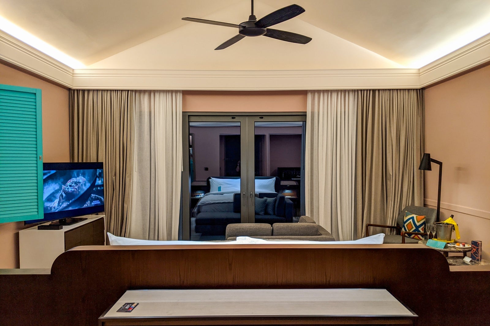 Sunrise overwater villa at Le Meridien Maldives