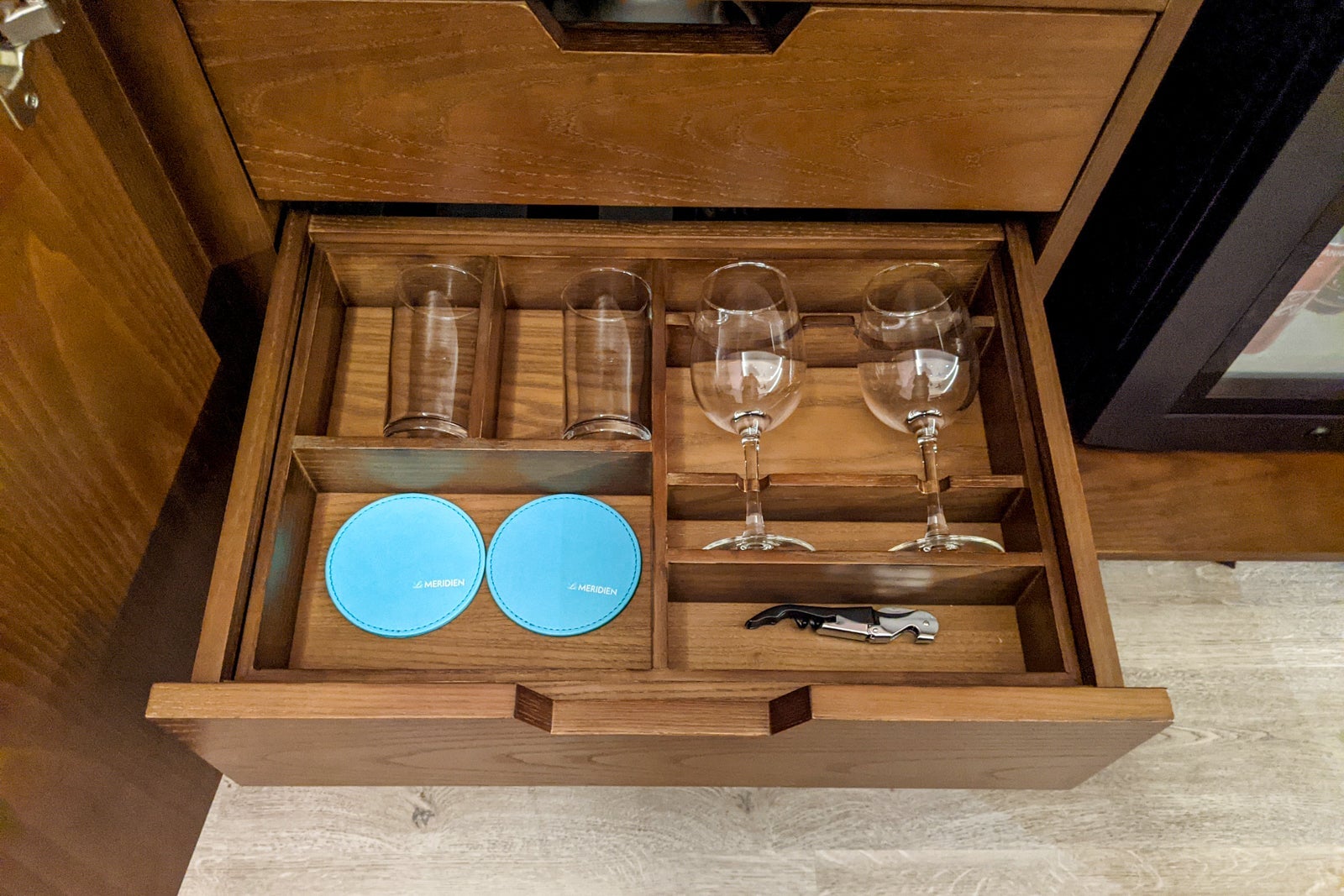 Glasses at Le Meridien Maldives