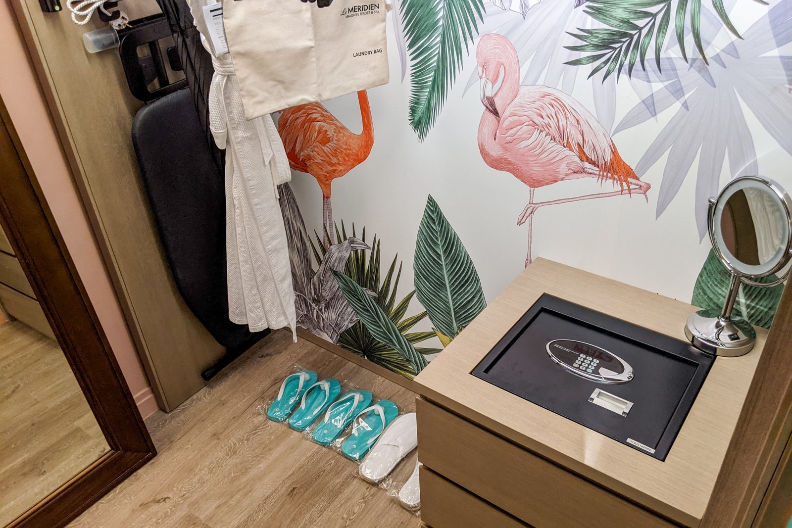 Closet at Le Meridien Maldives