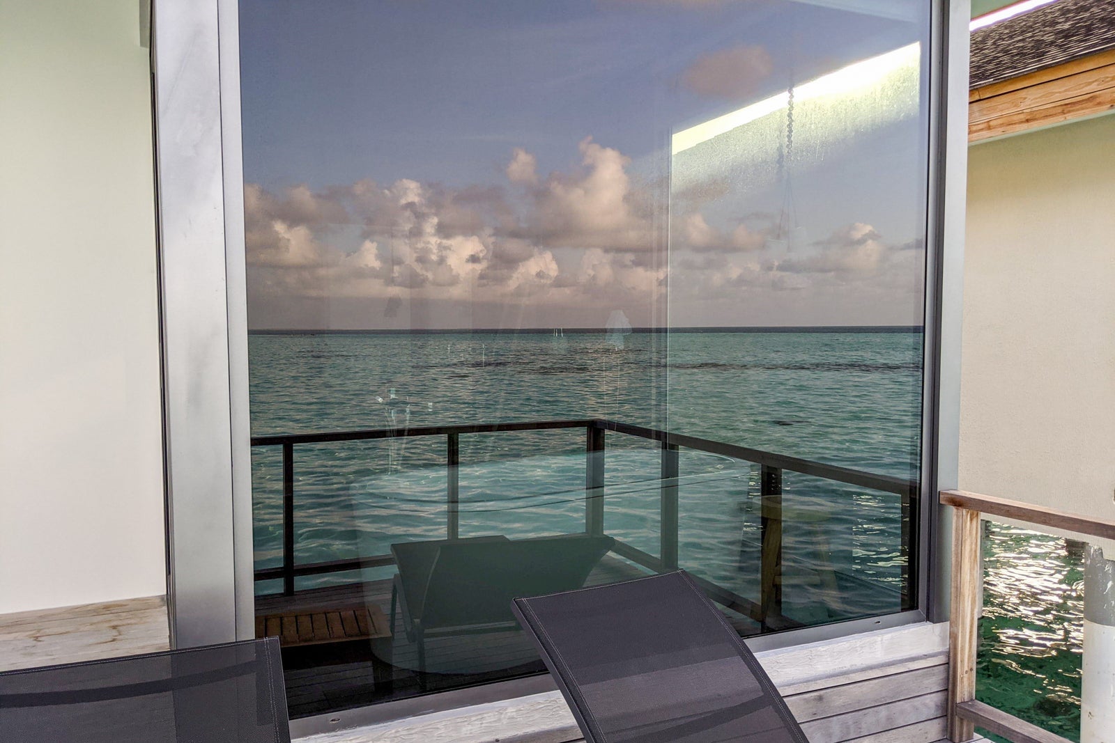 Sunrise overwater villa at the Le Meridien Maldives