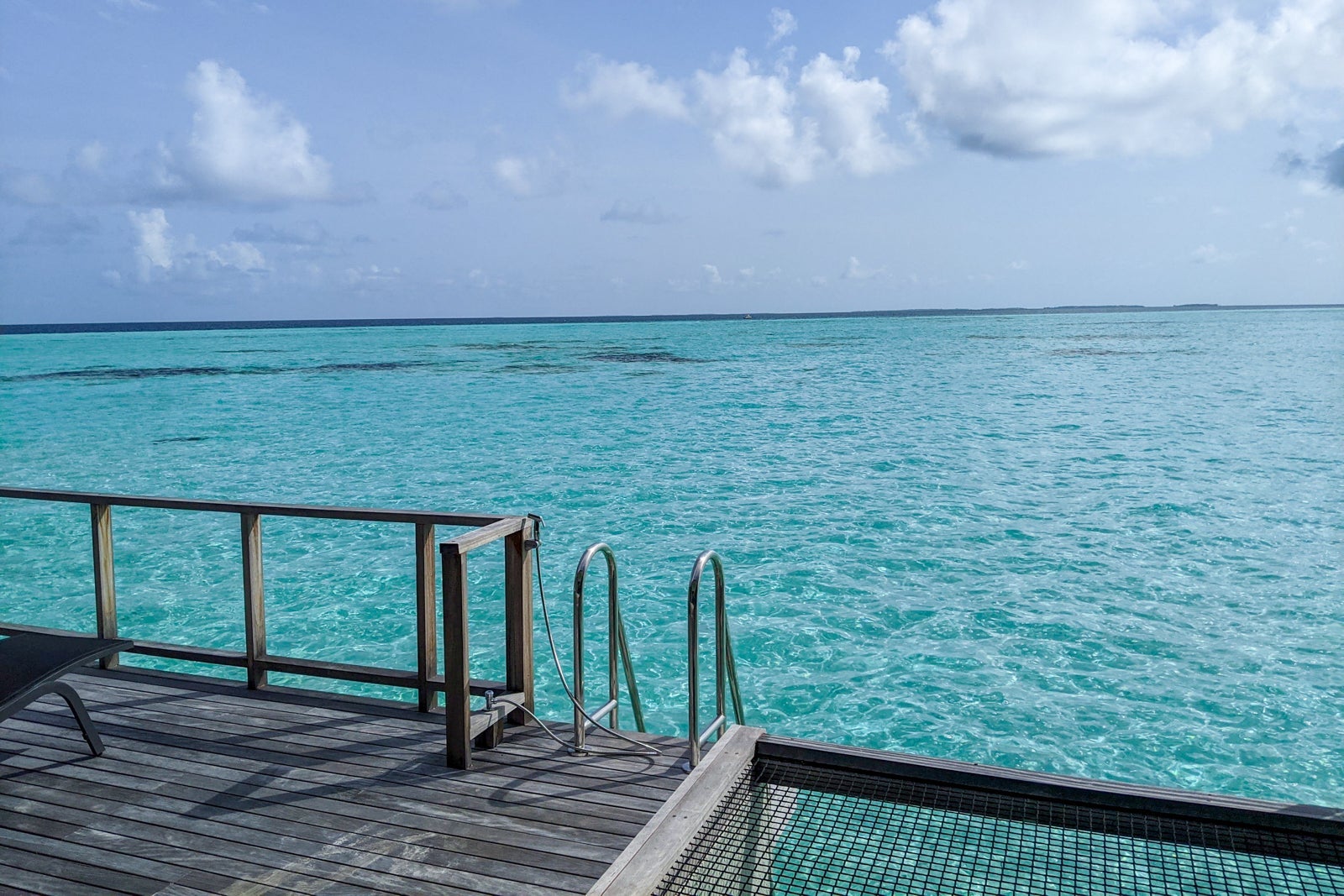 Sunrise overwater villa at the Le Meridien Maldives