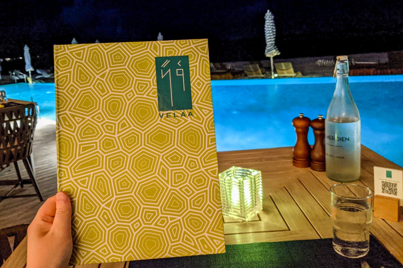 Dinner at Velaa restaurant at Le Meridien Maldives