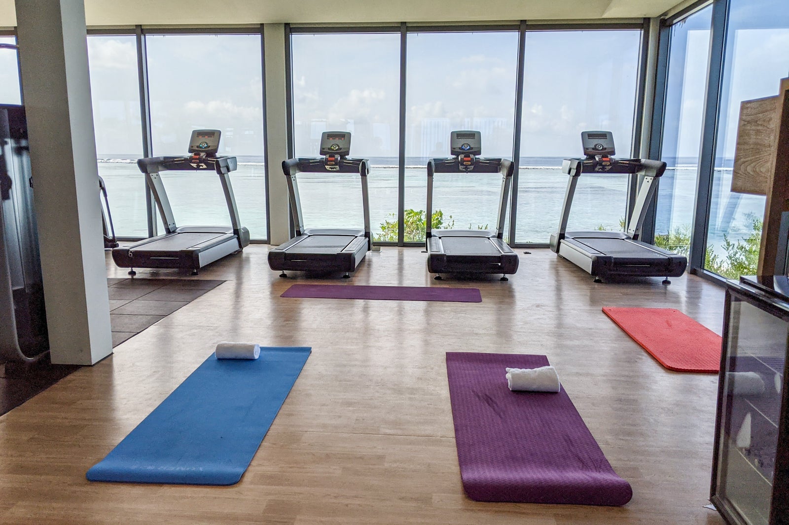 Indoor stretching class