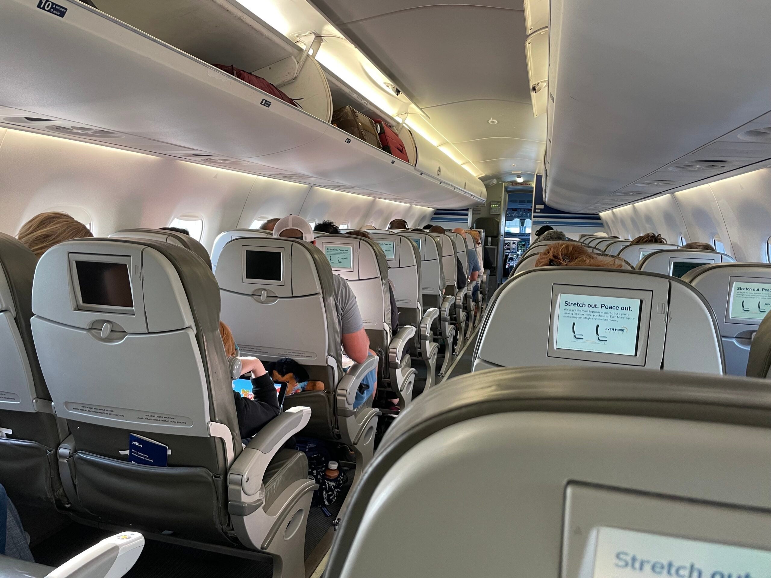 JetBlue E190 worst seat challenge