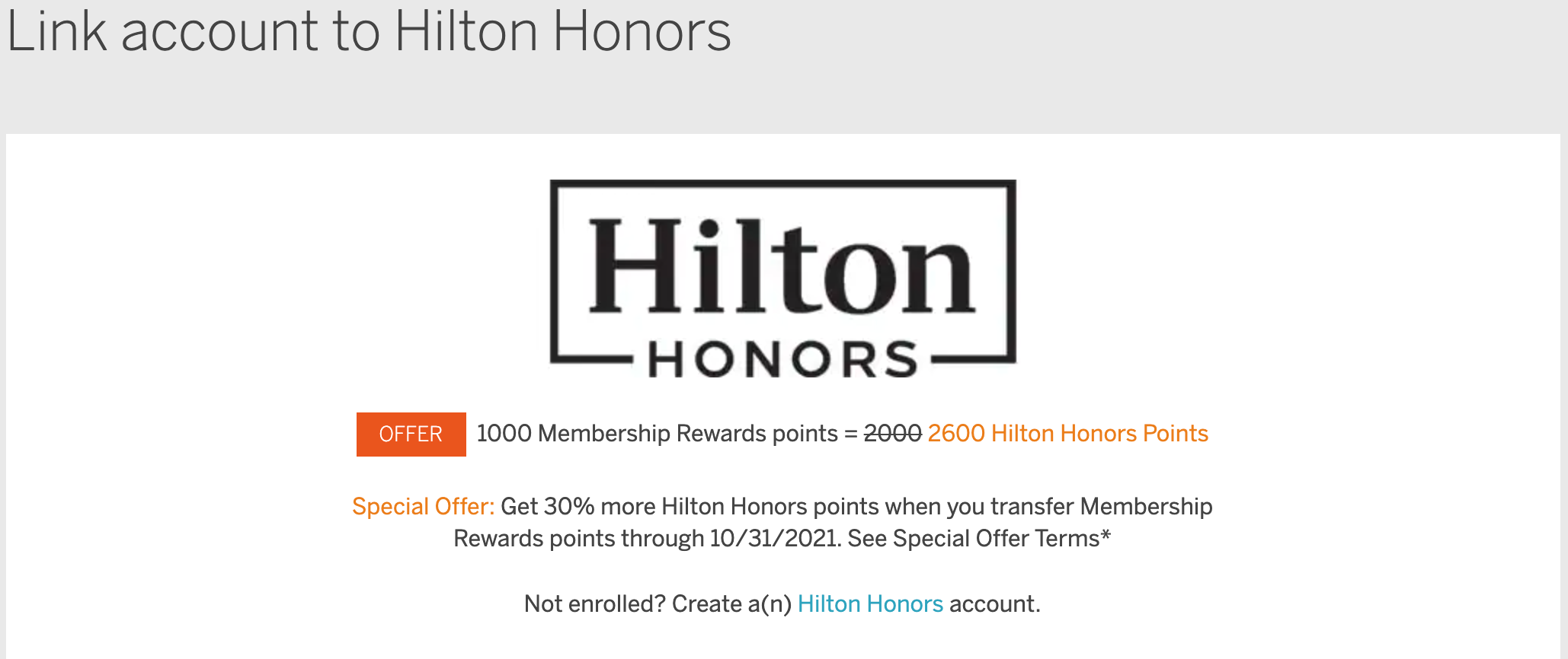 Amex Hilton 30% bonus