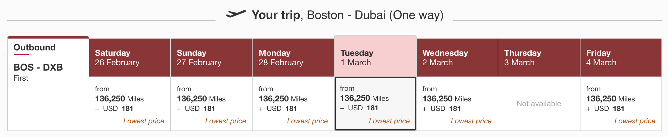 BOS-DXB