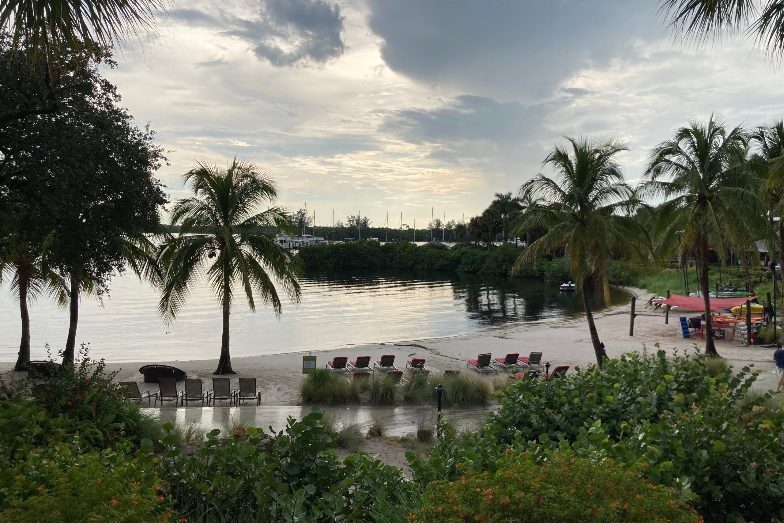 A river view from a room at Club Med Sandpiper Bay in Florida