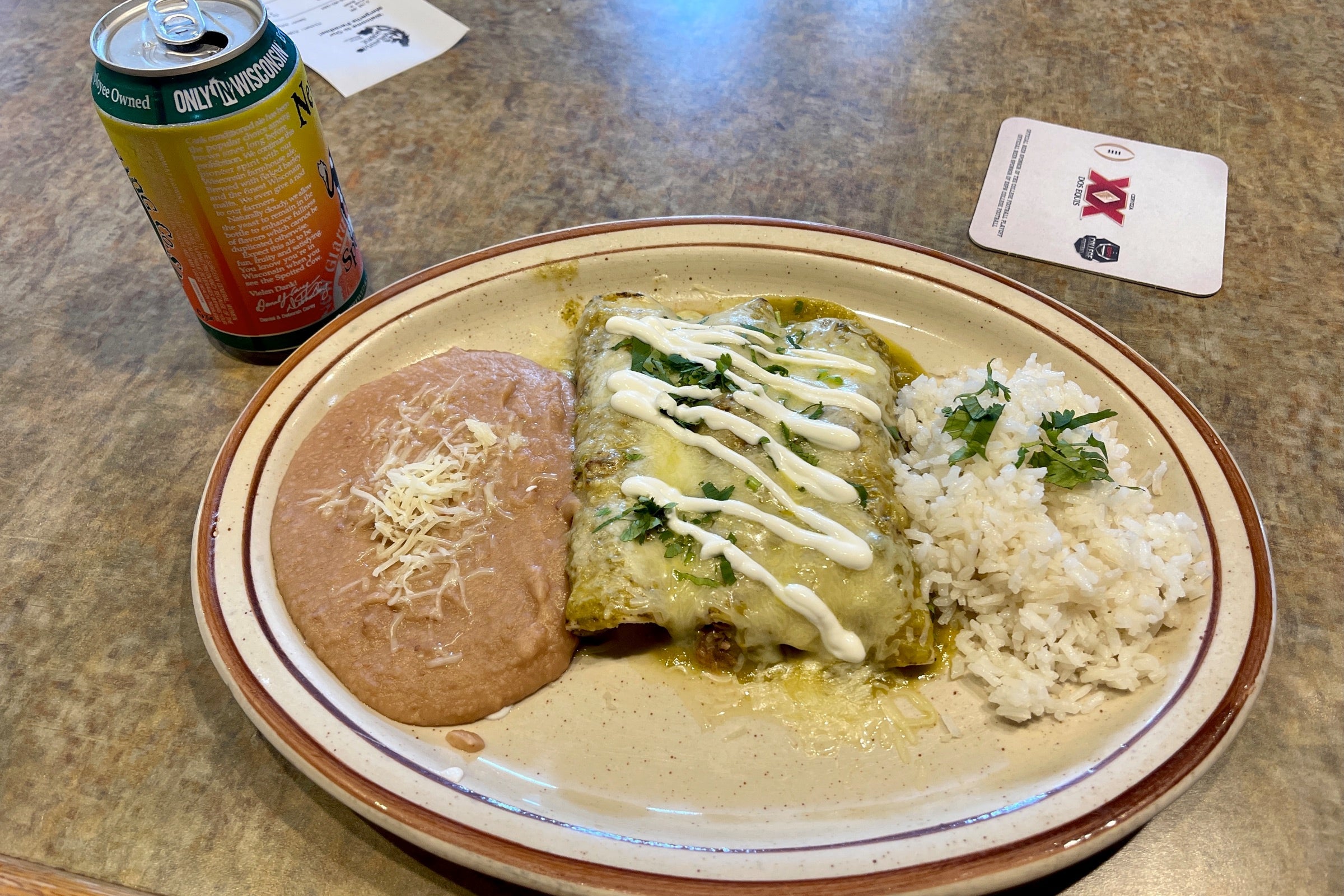 Enchiladas at Margarita Paradise