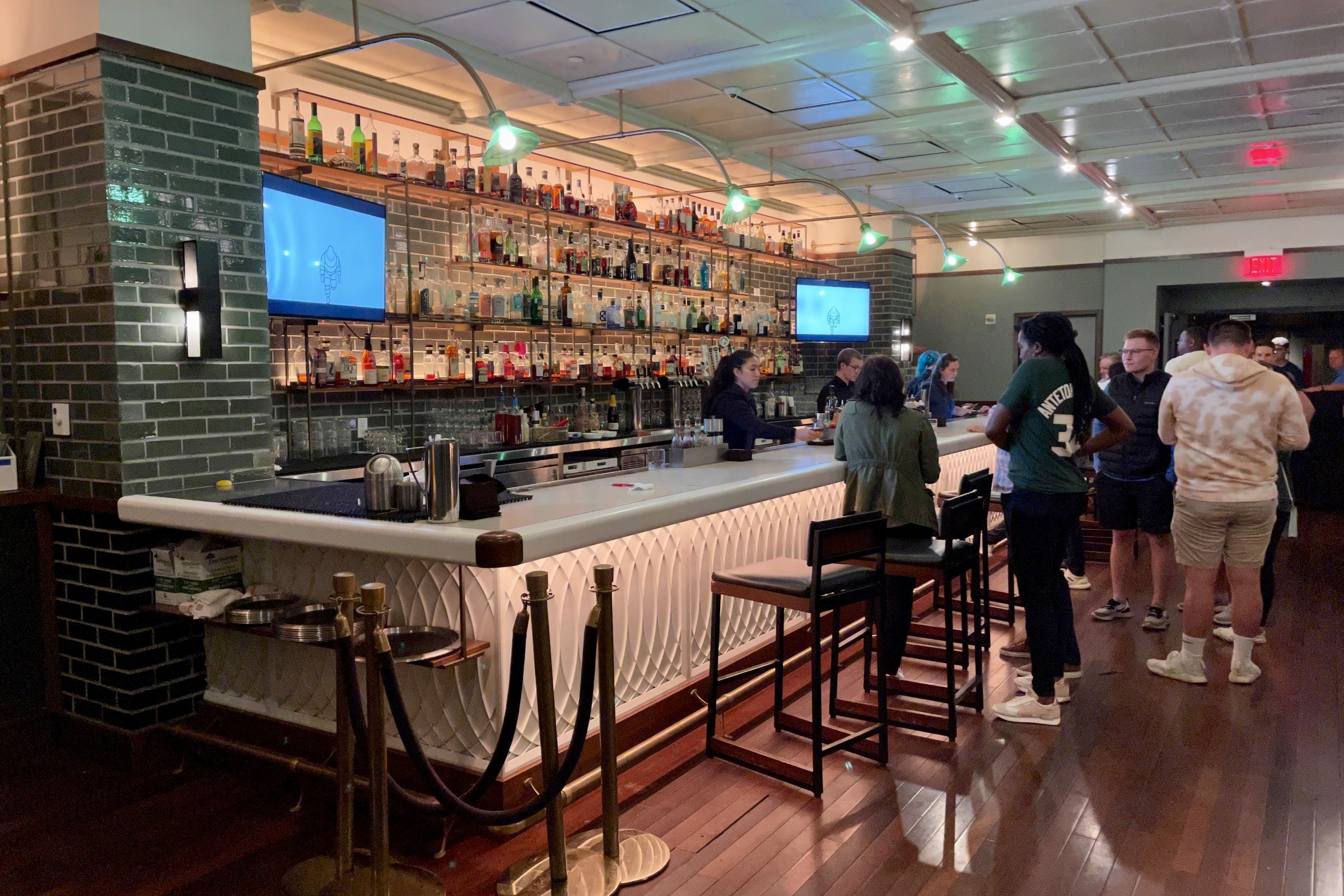 Indoor bar at The Outsider