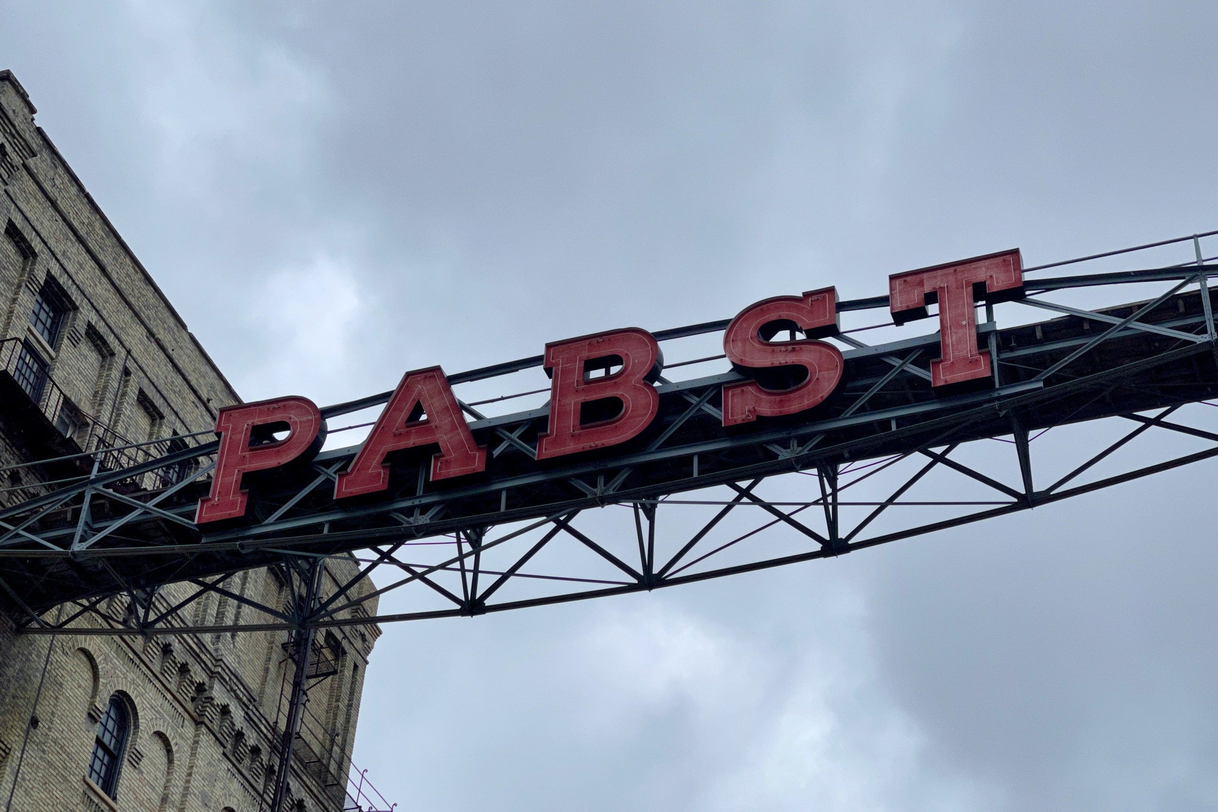 Pabst Sign at the old brewery in Milwaukee