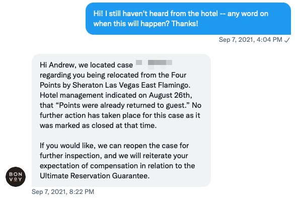 Second Screenshot from Marriott