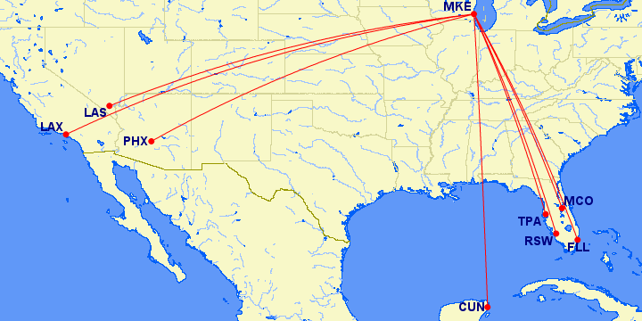 Sprit future route network from MKE