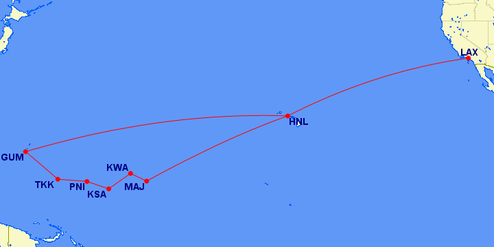 United Island Hopper from LAX